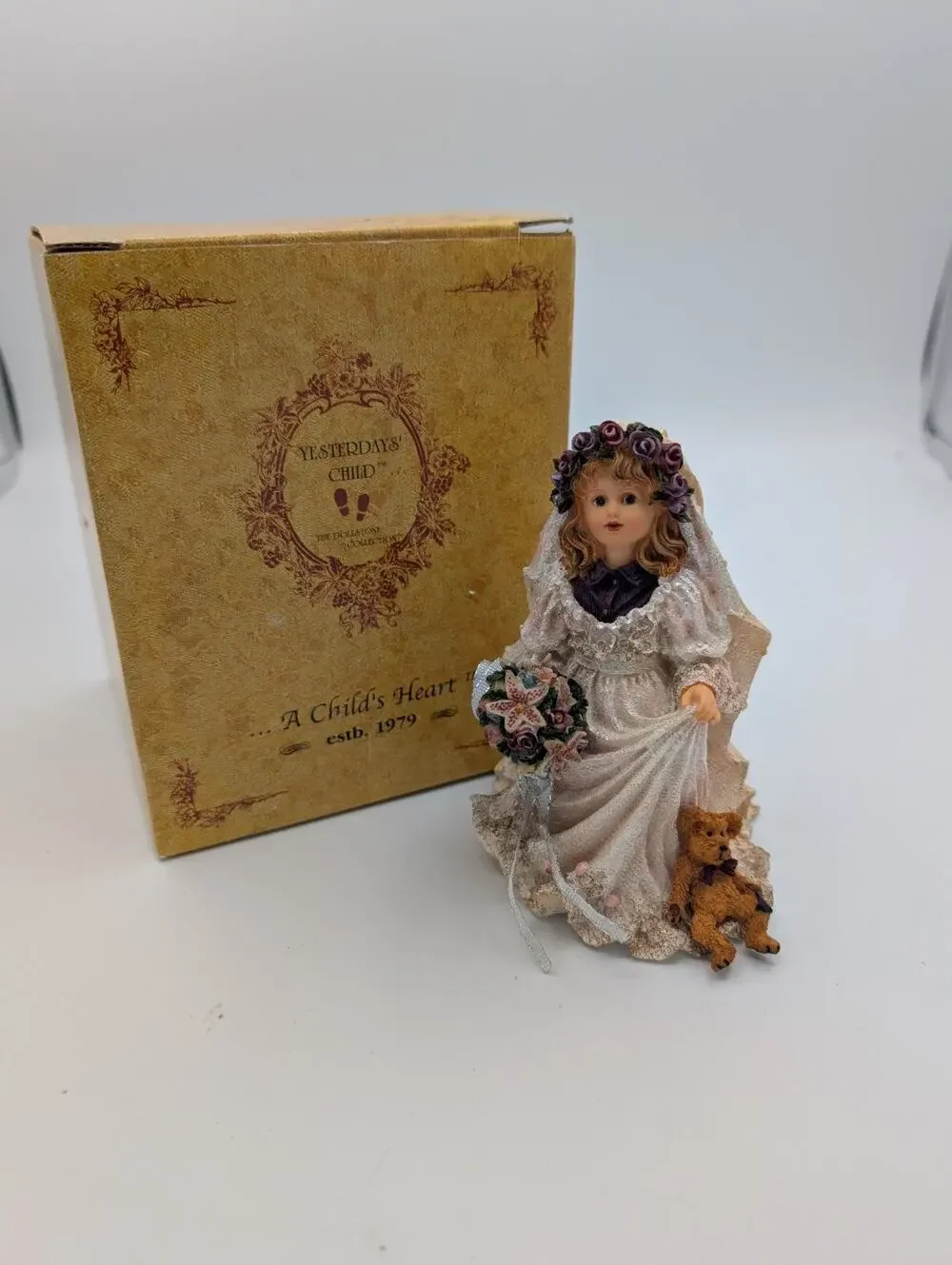 Boyds Bear Yesterdays Child Dollstone Heather Dress Rehearsal Figurine 3573 MIB